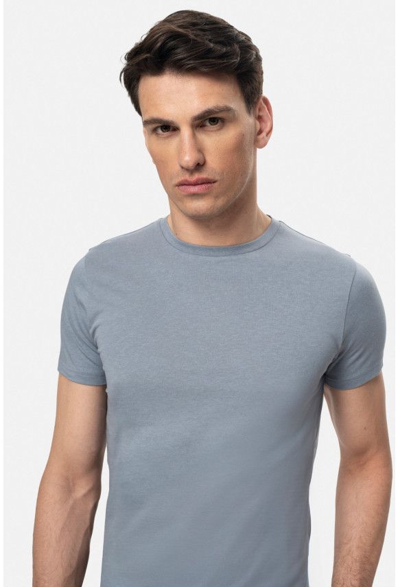 T SHIRT MUXAL NIEBIESKI Z MODALEM