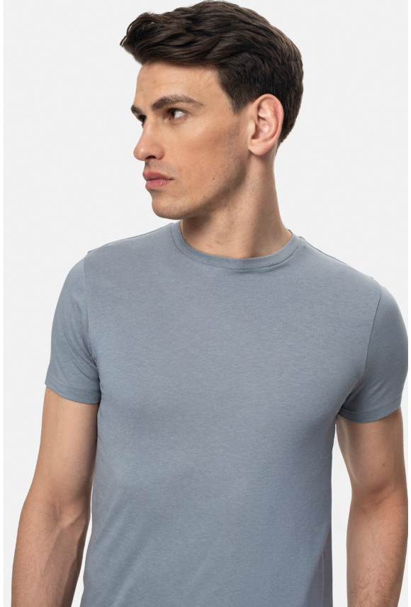 T SHIRT MUXAL NIEBIESKI Z MODALEM