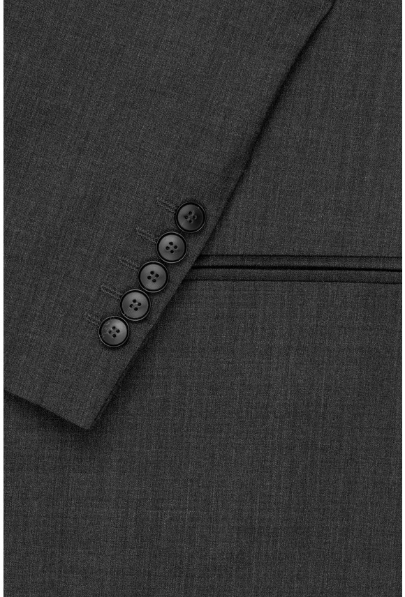 GARNITUR ORWINE 325 GRAFITOWY SLIM FIT JEDNORZĘDOWY Z WEŁNY