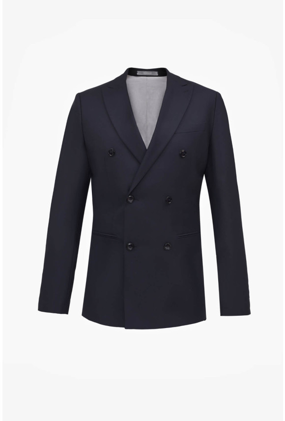 MARYNARKA WINOD GRANATOWA SLIM FIT DWURZĘDOWA Z WEŁNĄ MARYNARKA WINOD GRANATOWA SLIM FIT DWURZĘDOWA Z WEŁNĄ