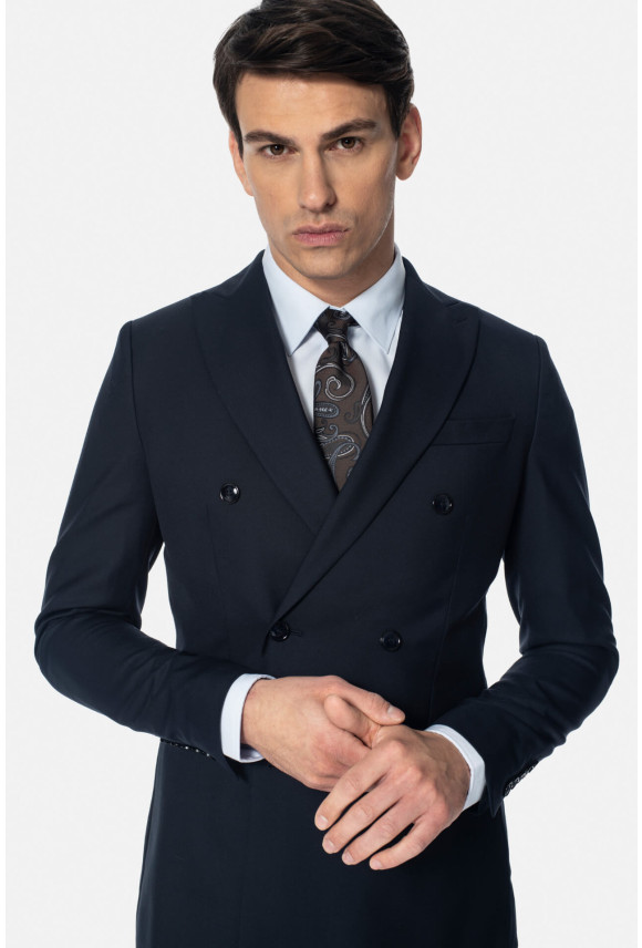 MARYNARKA WINOD GRANATOWA SLIM FIT DWURZĘDOWA Z WEŁNĄ MARYNARKA WINOD GRANATOWA SLIM FIT DWURZĘDOWA Z WEŁNĄ