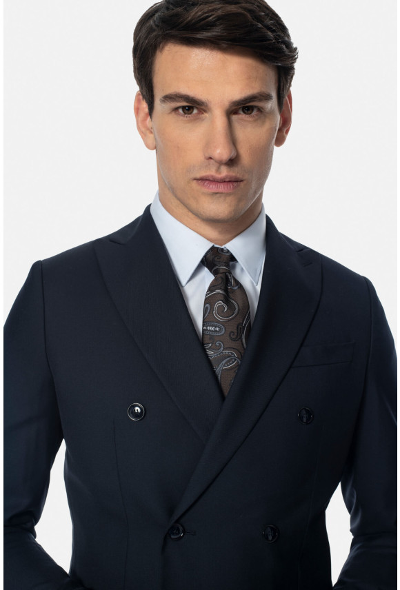 MARYNARKA WINOD GRANATOWA SLIM FIT DWURZĘDOWA Z WEŁNĄ MARYNARKA WINOD GRANATOWA SLIM FIT DWURZĘDOWA Z WEŁNĄ