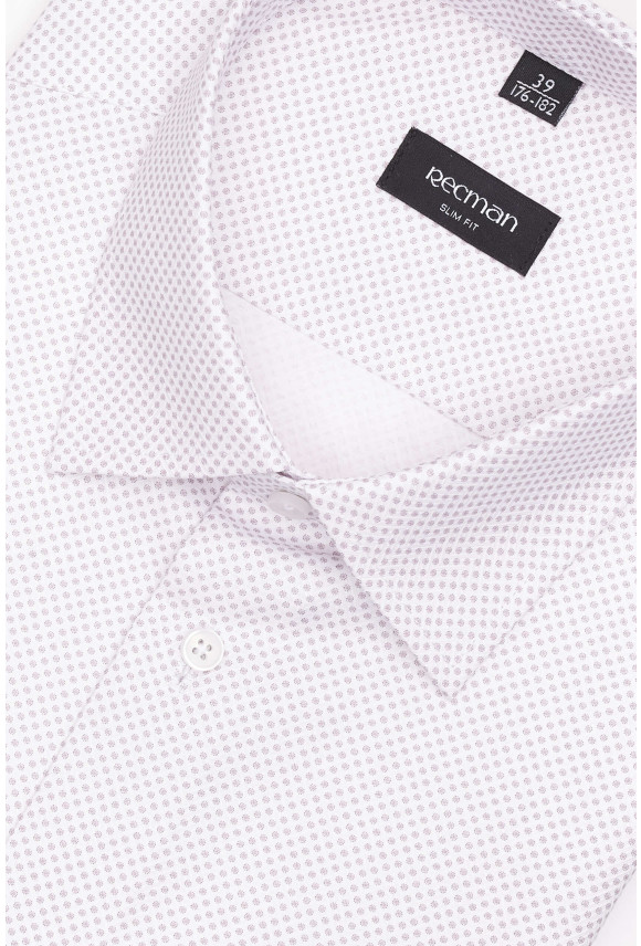 KOSZULA CORSINI 3304T DŁUGI RĘKAW SLIM FIT BEŻOWA Z BAWEŁNĄ