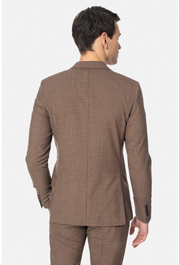 MARYNARKA LONDRES BEŻOWA SUPER SLIM FIT JEDNORZĘDOWA Z WEŁNĄ MARYNARKA LONDRES BEŻOWA SUPER SLIM FIT JEDNORZĘDOWA Z WEŁNĄ