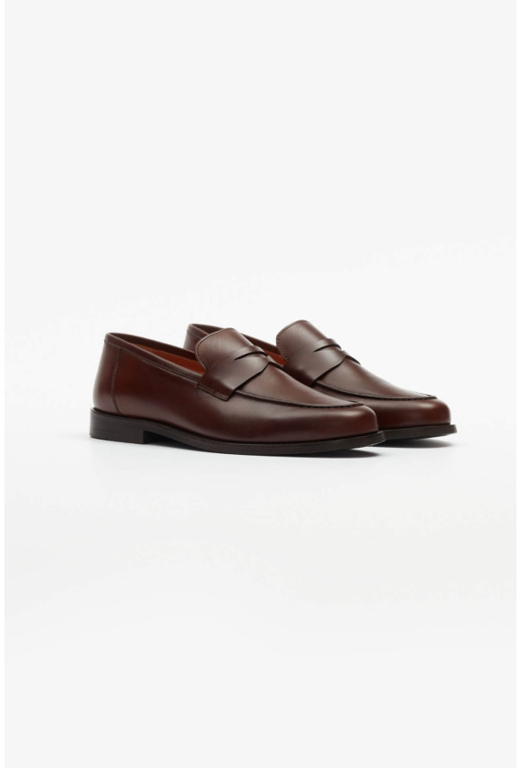 OBUWIE LOAFERSY M1650 BRĄZOWE ZE SKÓRY NATURALNEJ OBUWIE LOAFERSY M1650 BRĄZOWE ZE SKÓRY NATURALNEJ