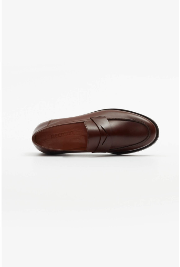 OBUWIE LOAFERSY M1650 BRĄZOWE ZE SKÓRY NATURALNEJ OBUWIE LOAFERSY M1650 BRĄZOWE ZE SKÓRY NATURALNEJ