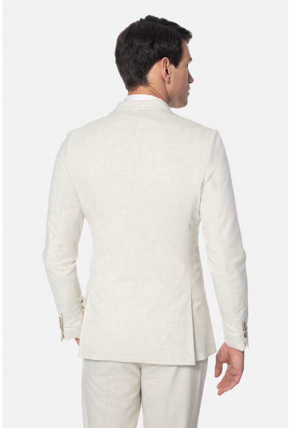 MARYNARKA CASTELLO BEŻOWA SLIM FIT DWURZĘDOWA MARYNARKA CASTELLO BEŻOWA SLIM FIT DWURZĘDOWA