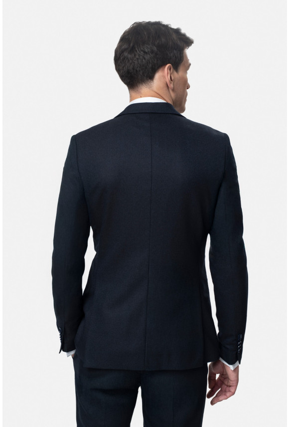 MARYNARKA HESWIN GRANATOWA SLIM FIT JEDNORZĘDOWA Z WEŁNY MARYNARKA HESWIN GRANATOWA SLIM FIT JEDNORZĘDOWA Z WEŁNY