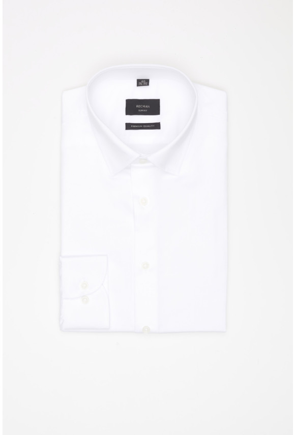 KOSZULA VERSONE 3308C DŁUGI RĘKAW SLIM FIT BIAŁA Z MODALEM KOSZULA VERSONE 3308C DŁUGI RĘKAW SLIM FIT BIAŁA Z MODALEM
