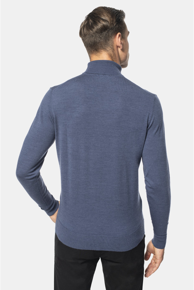 SWETER WALDEN GOLF NIEBIESKI Z WEŁNY SWETER WALDEN GOLF NIEBIESKI Z WEŁNY