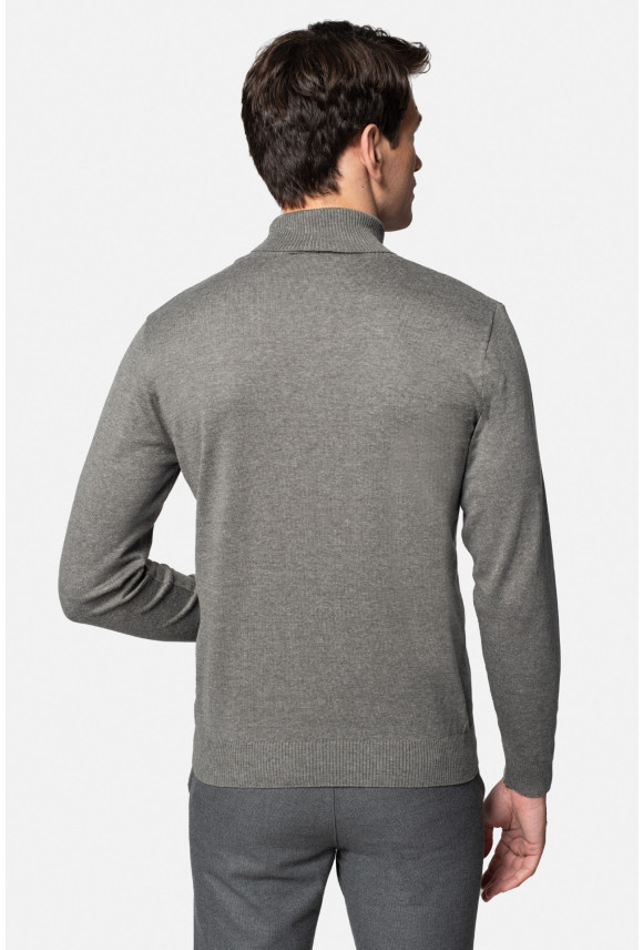 SWETER GROTTON GOLF GRAFITOWY 0001 Z BAWEŁNĄ