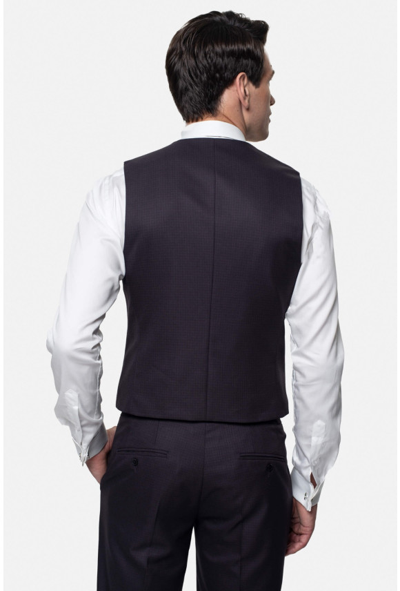 KAMIZELKA MOLISE SLIM FIT FIOLETOWA JEDNORZĘDOWA KAMIZELKA MOLISE SLIM FIT FIOLETOWA JEDNORZĘDOWA