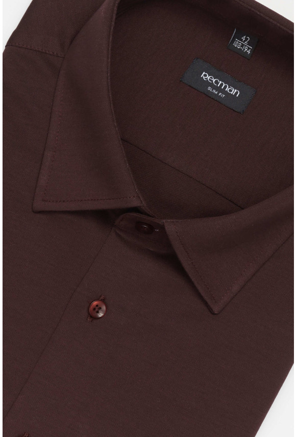 KOSZULA FORMENTO 3323 DŁUGI RĘKAW SLIM FIT FIOLETOWA Z DZIANINY KOSZULA FORMENTO 3323 DŁUGI RĘKAW SLIM FIT FIOLETOWA Z DZIANINY