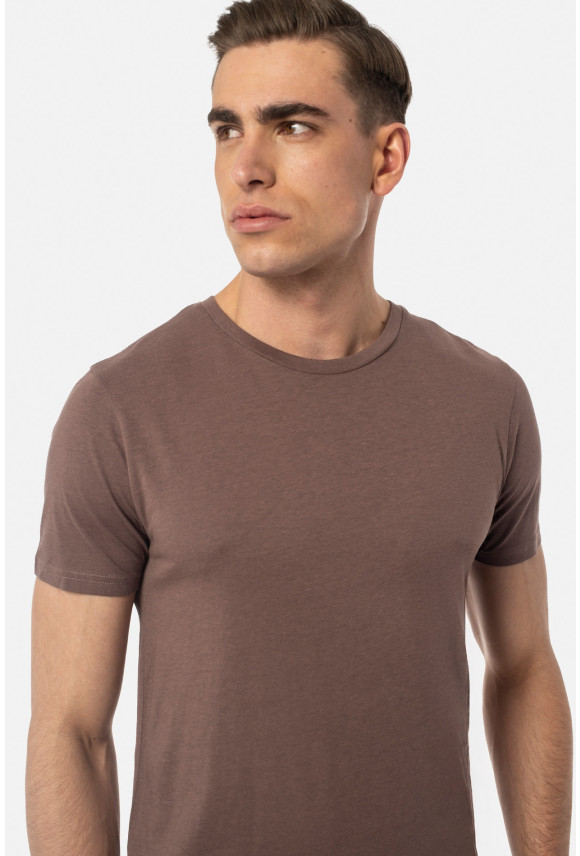 T SHIRT MUXAL FIOLETOWY 0001 Z MODALEM