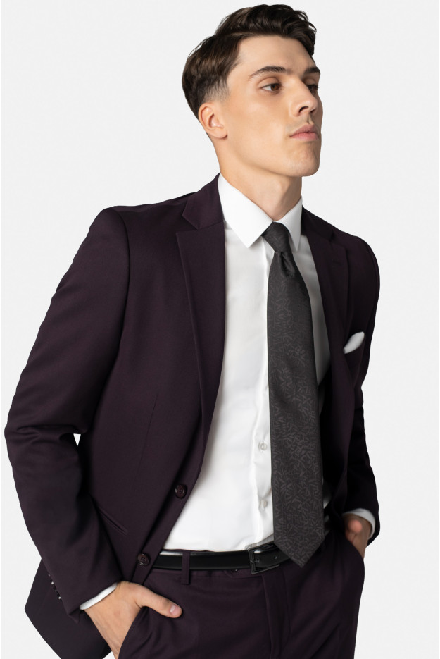 MARYNARKA FORMELLO FIOLETOWA SLIM FIT JEDNORZĘDOWA MARYNARKA FORMELLO FIOLETOWA SLIM FIT JEDNORZĘDOWA