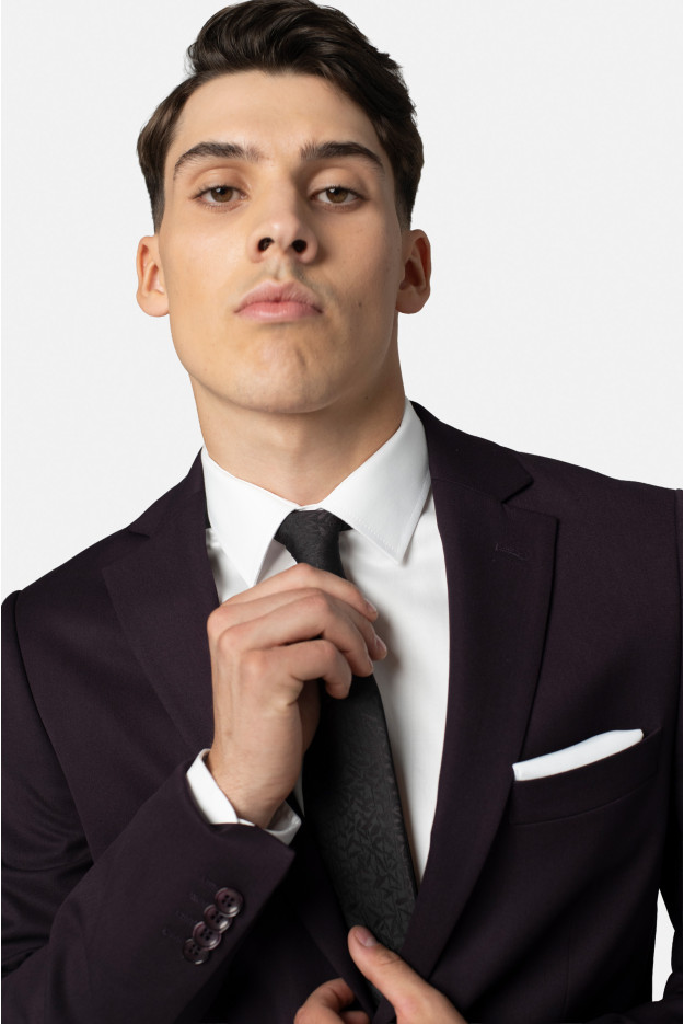 MARYNARKA FORMELLO FIOLETOWA SLIM FIT JEDNORZĘDOWA MARYNARKA FORMELLO FIOLETOWA SLIM FIT JEDNORZĘDOWA