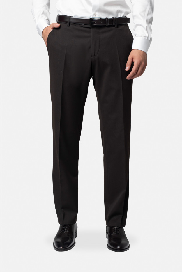 SPODNIE FORMELLO SLIM BRĄZOWE SPODNIE FORMELLO SLIM BRĄZOWE