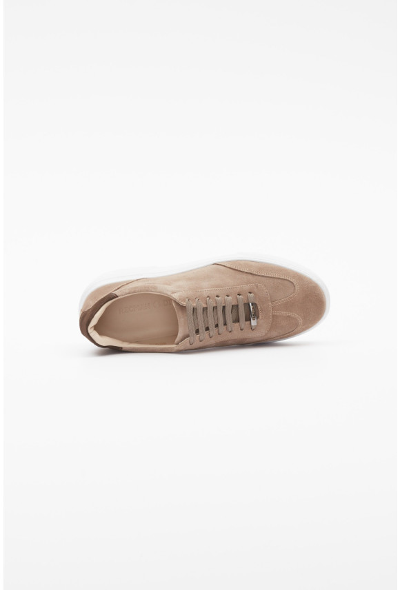 OBUWIE SNEAKERSY M1510 BEŻOWE 0002 Z ZAMSZU OBUWIE SNEAKERSY M1510 BEŻOWE 0002 Z ZAMSZU