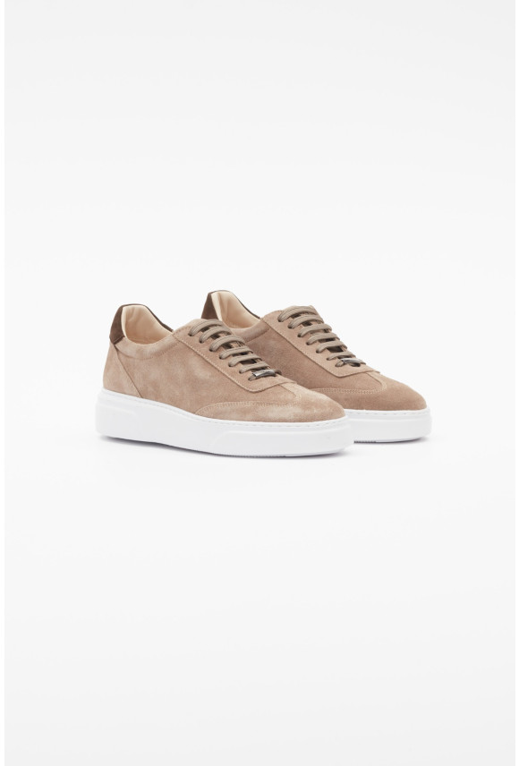 OBUWIE SNEAKERSY M1510 BEŻOWE 0002 Z ZAMSZU OBUWIE SNEAKERSY M1510 BEŻOWE 0002 Z ZAMSZU