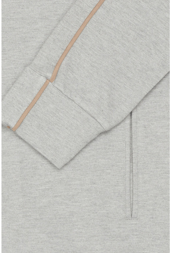BLUZA TENNIS CLUB 206 ROZPINANY SZARA Z WISKOZĄ