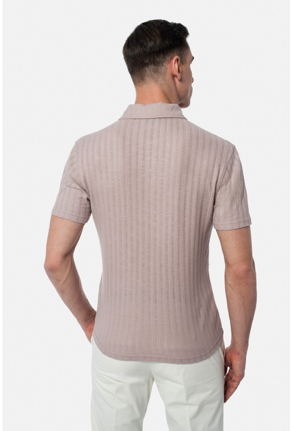 KOSZULKA POLO AVILA RÓŻOWA Z MODALEM