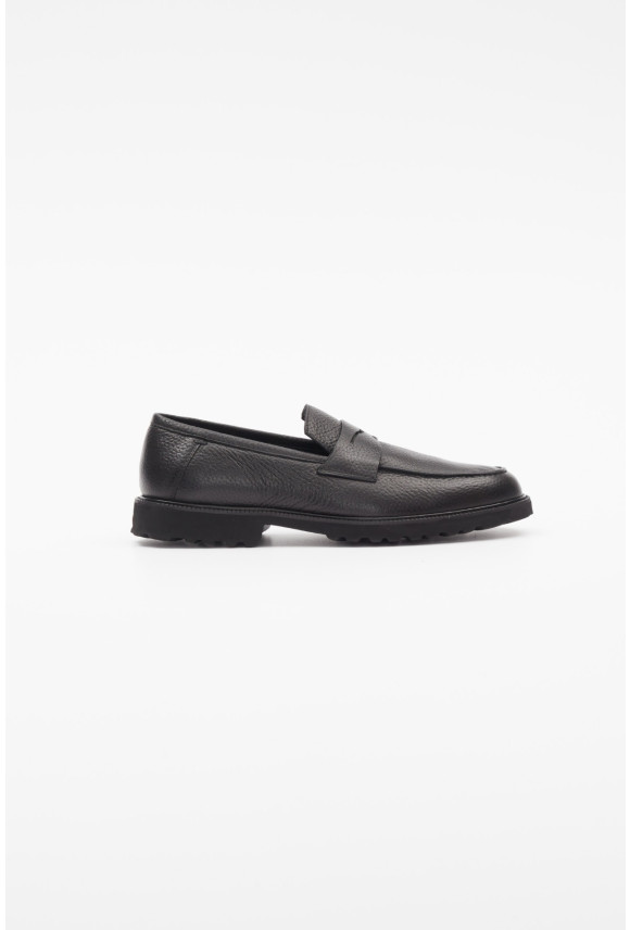 OBUWIE LOAFERSY M2605 CZARNE ZE SKÓRY NATURALNEJ