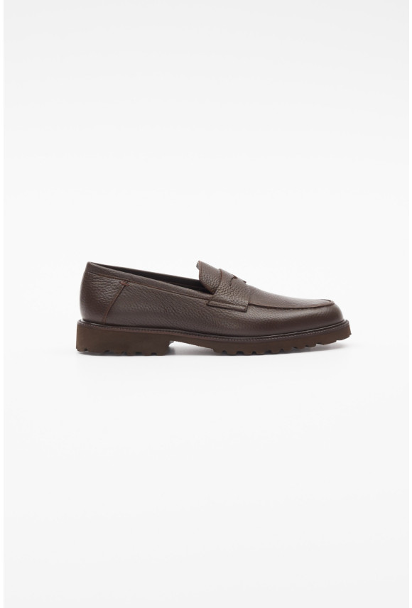OBUWIE LOAFERSY M2605 BRĄZOWE ZE SKÓRY NATURALNEJ OBUWIE LOAFERSY M2605 BRĄZOWE ZE SKÓRY NATURALNEJ