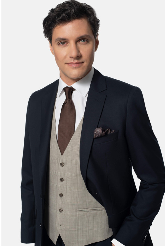GARNITUR WINOLIA 325 GRANATOWY SLIM FIT JEDNORZĘDOWY Z WEŁNĄ GARNITUR WINOLIA 325 GRANATOWY SLIM FIT JEDNORZĘDOWY Z WEŁNĄ