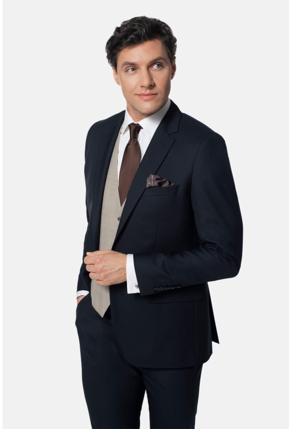 GARNITUR WINOLIA 325 GRANATOWY SLIM FIT JEDNORZĘDOWY Z WEŁNĄ GARNITUR WINOLIA 325 GRANATOWY SLIM FIT JEDNORZĘDOWY Z WEŁNĄ