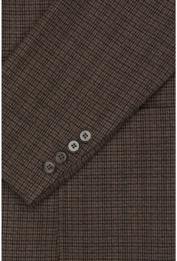 MARYNARKA PERSANO BRĄZOWA SLIM FIT JEDNORZĘDOWA
