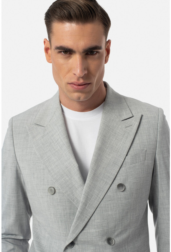 MARYNARKA WISEN SZARA SLIM FIT DWURZĘDOWA MARYNARKA WISEN SZARA SLIM FIT DWURZĘDOWA