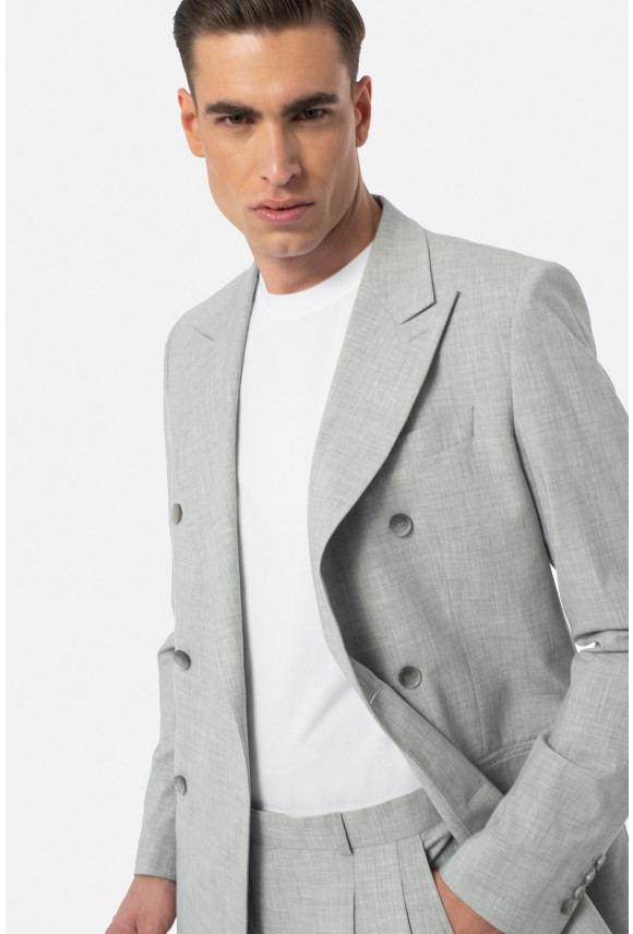 MARYNARKA WISEN SZARA SLIM FIT DWURZĘDOWA MARYNARKA WISEN SZARA SLIM FIT DWURZĘDOWA