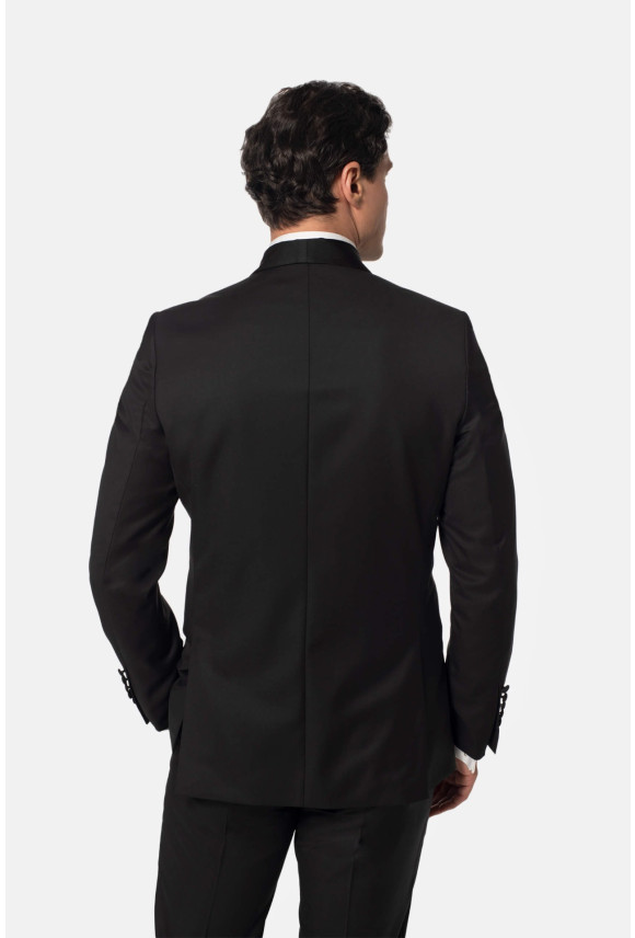 MARYNARKA WINKERO CZARNA SLIM FIT DWURZĘDOWA Z WEŁNĄ MARYNARKA WINKERO CZARNA SLIM FIT DWURZĘDOWA Z WEŁNĄ