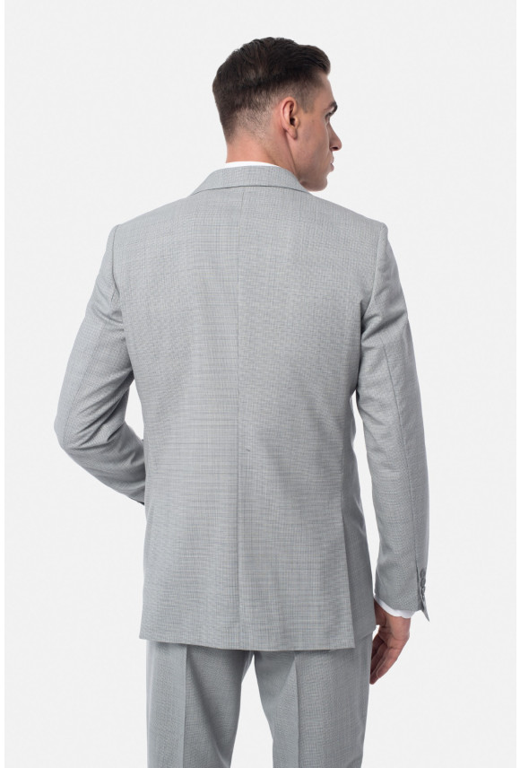 MARYNARKA TIRIA SZARA SLIM FIT JEDNORZĘDOWA Z WEŁNY MARYNARKA TIRIA SZARA SLIM FIT JEDNORZĘDOWA Z WEŁNY