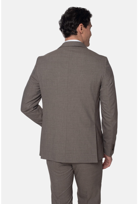 MARYNARKA ORMETO BRĄZOWA SLIM FIT JEDNORZĘDOWA