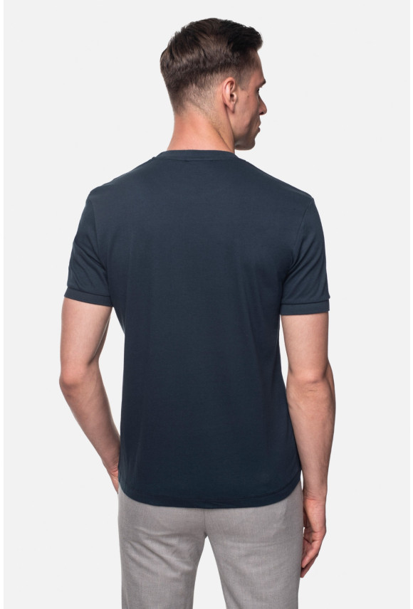 T SHIRT MORAND ZIELONY 0001 Z BAWEŁNY TYPU PIKA