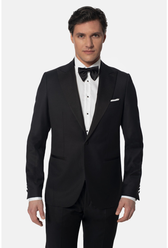 MARYNARKA WINIS CZARNA SLIM FIT JEDNORZĘDOWA Z WEŁNĄ MARYNARKA WINIS CZARNA SLIM FIT JEDNORZĘDOWA Z WEŁNĄ