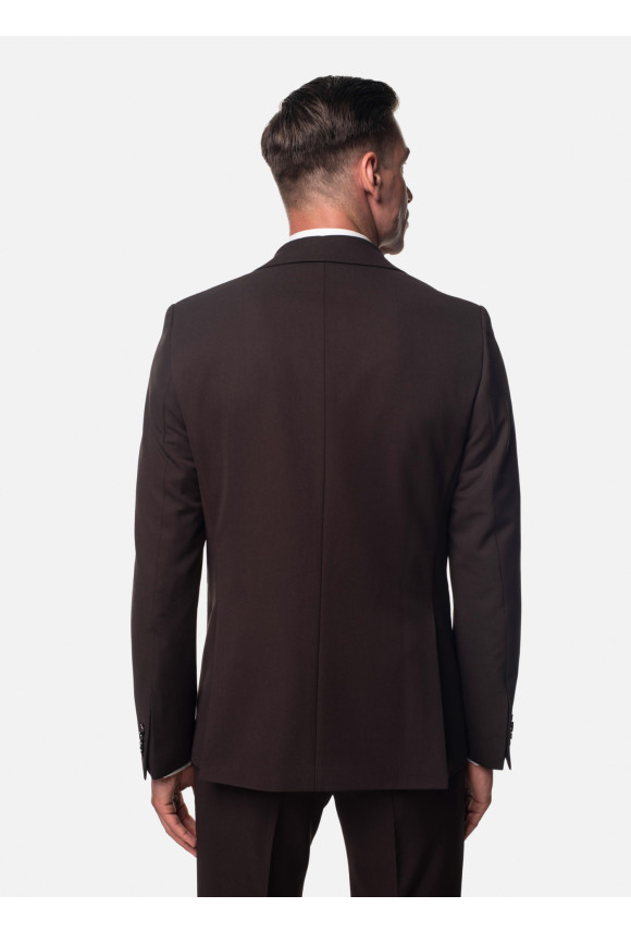 MARYNARKA TASARTE BRĄZOWA SLIM FIT JEDNORZĘDOWA MARYNARKA TASARTE BRĄZOWA SLIM FIT JEDNORZĘDOWA