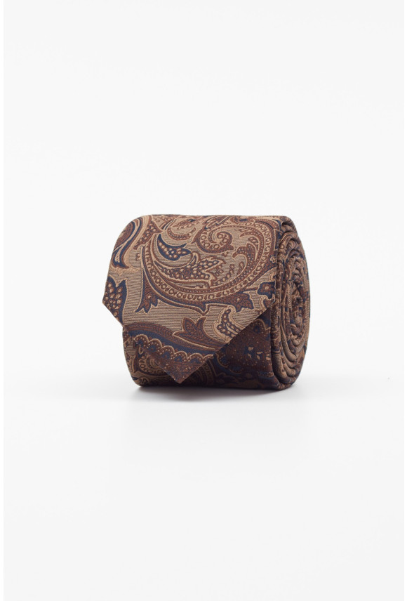 KRAWAT PAISLEY BRĄZOWY 223 KRAWAT PAISLEY BRĄZOWY 223