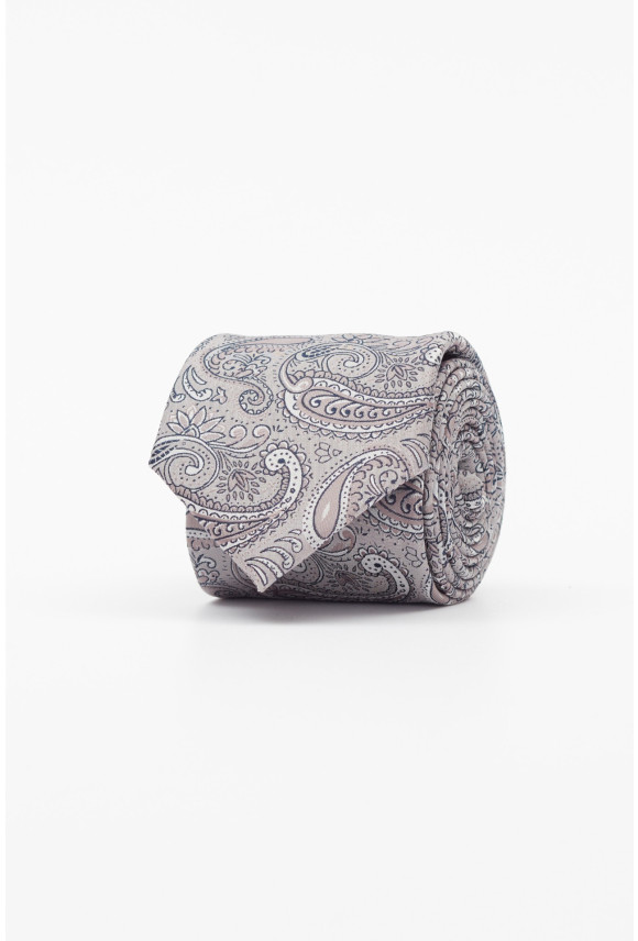 KRAWAT PAISLEY BEŻOWY 211