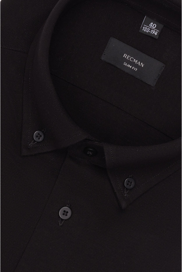 KOSZULA CORSINI 3314D DŁUGI RĘKAW SLIM FIT CZARNA Z BAWEŁNY KOSZULA CORSINI 3314D DŁUGI RĘKAW SLIM FIT CZARNA Z BAWEŁNY