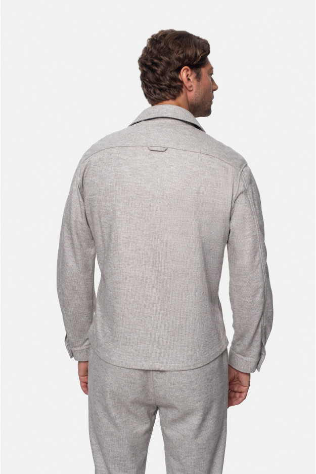 KOSZULA OVERSHIRT MERANO 3344D DŁUGI RĘKAW CUSTOM FIT BEŻOWA Z WEŁNĄ KOSZULA OVERSHIRT MERANO 3344D DŁUGI RĘKAW CUSTOM FIT BEŻOWA Z WEŁNĄ
