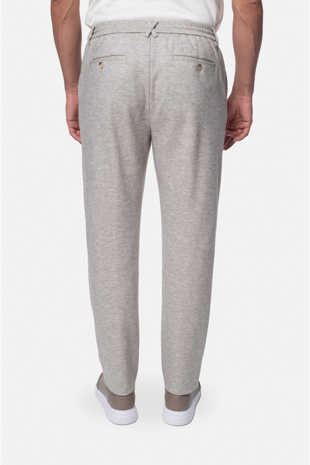 SPODNIE MERANO RELAXED TAPERED BEŻOWE