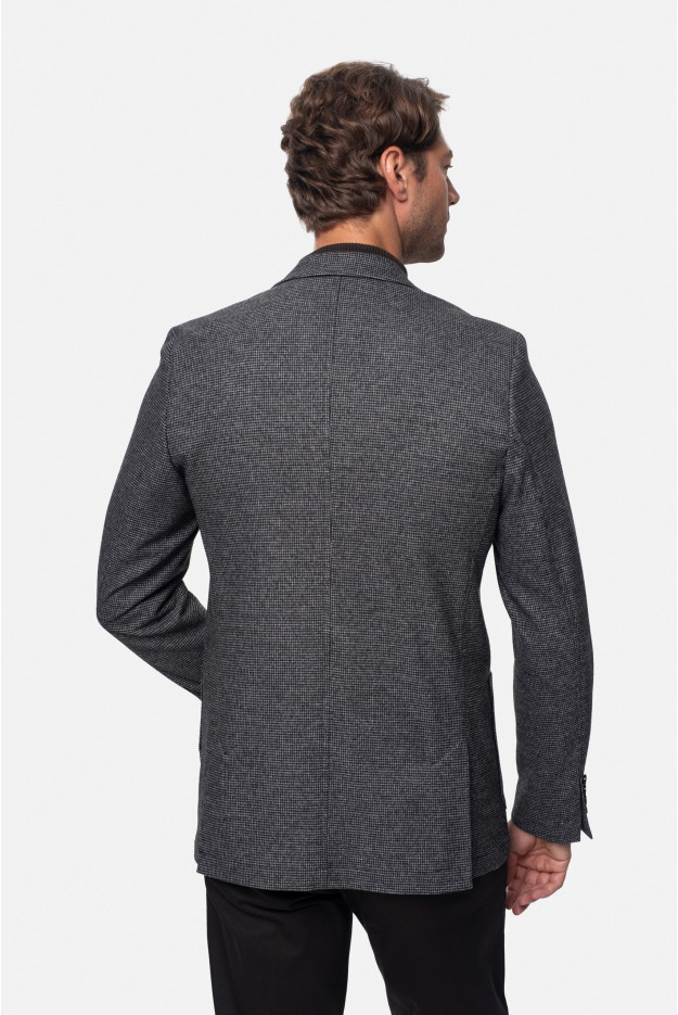 MARYNARKA GIDLOW CZARNA SLIM FIT JEDNORZĘDOWA