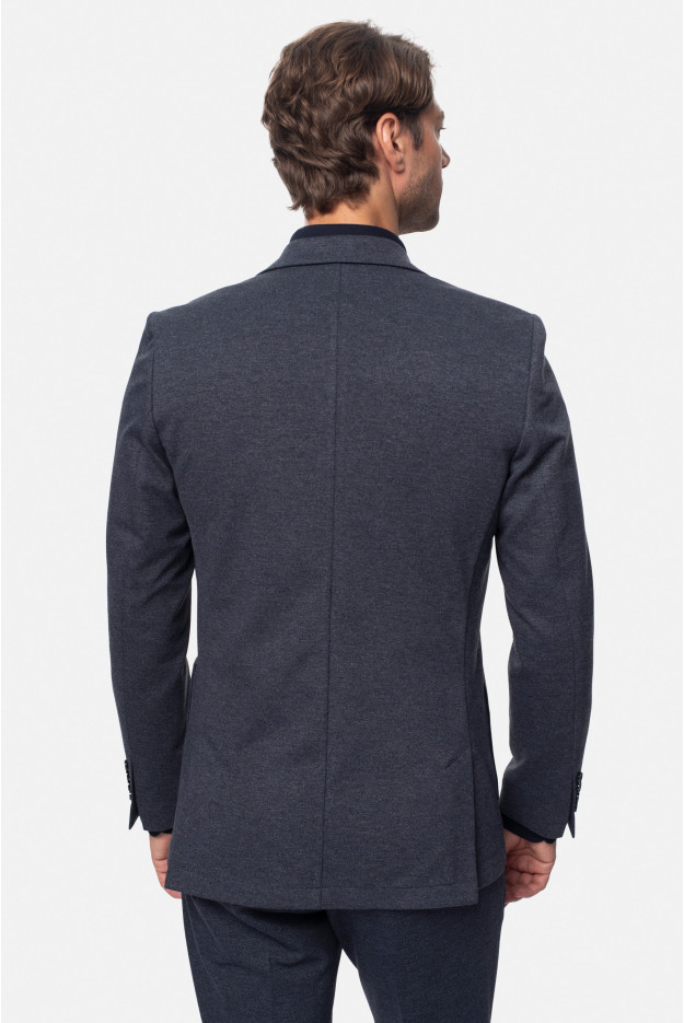 MARYNARKA ALONOS GRANATOWA SLIM FIT JEDNORZĘDOWA