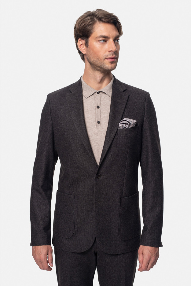 MARYNARKA BUDINO BRĄZOWA SLIM FIT JEDNORZĘDOWA MARYNARKA BUDINO BRĄZOWA SLIM FIT JEDNORZĘDOWA