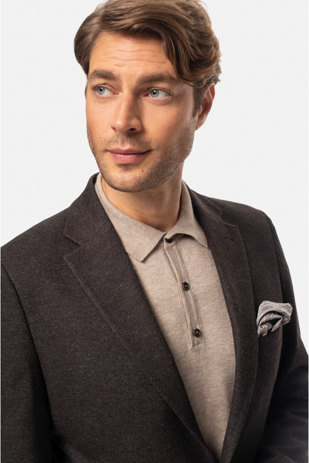 MARYNARKA BUDINO BRĄZOWA SLIM FIT JEDNORZĘDOWA MARYNARKA BUDINO BRĄZOWA SLIM FIT JEDNORZĘDOWA