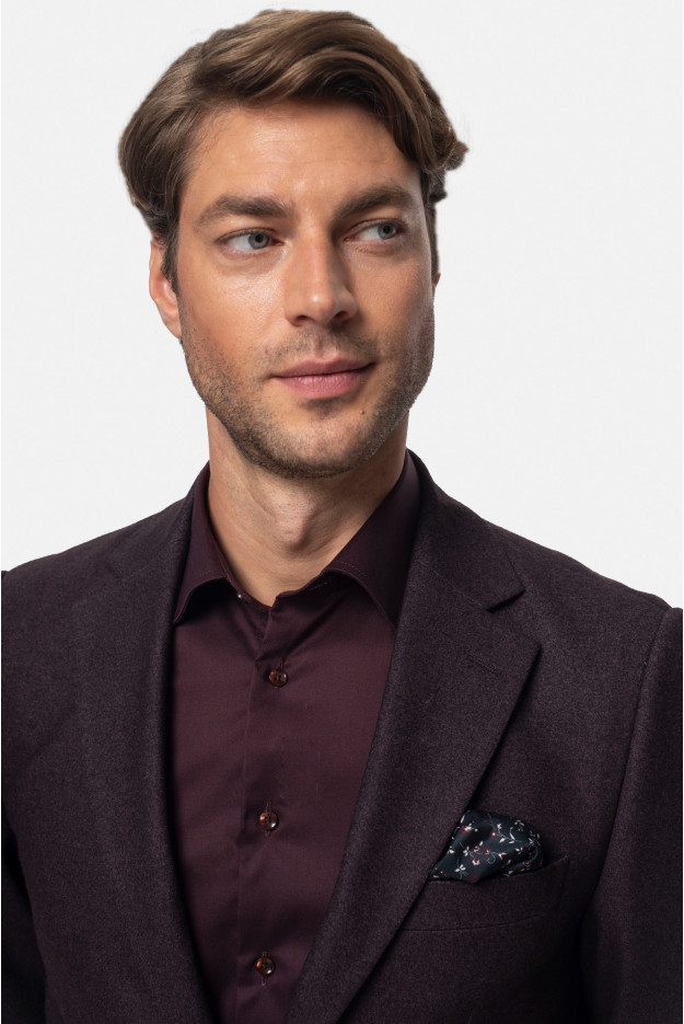 MARYNARKA PRODO BORDOWA SLIM FIT JEDNORZĘDOWA MARYNARKA PRODO BORDOWA SLIM FIT JEDNORZĘDOWA