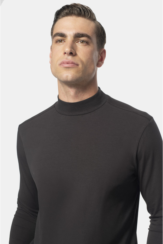 BLUZA ALDEA PÓŁGOLF BRĄZOWA 0002 Z BAWEŁNY BLUZA ALDEA PÓŁGOLF BRĄZOWA 0002 Z BAWEŁNY