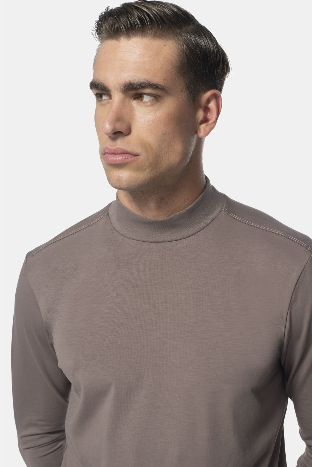 BLUZA ALDEA PÓŁGOLF BEŻOWA 0001 Z BAWEŁNY BLUZA ALDEA PÓŁGOLF BEŻOWA 0001 Z BAWEŁNY